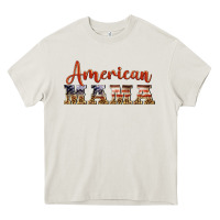 Cream american mama Heavy Core Tee - BarkalooDesign