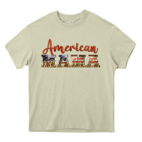 Mossy american mama Heavy Core Tee - BarkalooDesign
