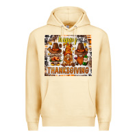 Pina Colada Happy Thanksgiving gnomes Premium Hoodie - NancyCooperArtShop