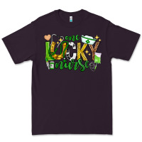 Plum st patricks day one lucky nurse Premium Tee - Neo Western