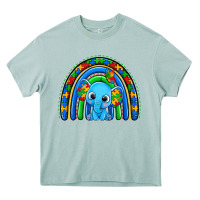Arona autism elephant rainbow Heavy Core Tee - Zillion Design Studio