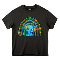 Asphalt autism elephant rainbow Heavy Core Tee - Zillion Design Studio