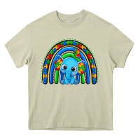 Mossy autism elephant rainbow Heavy Core Tee - Zillion Design Studio