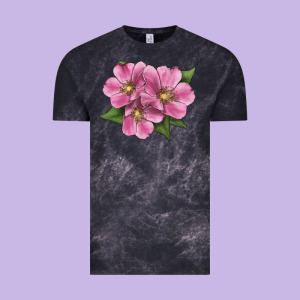 Wild Prairie Rose Illustrations Vintage Tee Designed By Lillyallendesigns