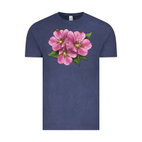 Vintage Denim Wild Prairie Rose Illustrations Vintage Tee - LillyAllenDesigns