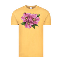 Vintage Mustard Wild Prairie Rose Illustrations Vintage Tee - LillyAllenDesigns