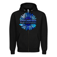 Black autism awareness accept understand love blue Zipper Hoodie - LillyAllenDesigns