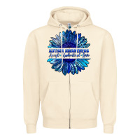 Sandshell autism awareness accept understand love blue Zipper Hoodie - LillyAllenDesigns