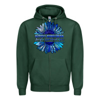 Sports Green autism awareness accept understand love blue Zipper Hoodie - LillyAllenDesigns