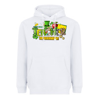 White teacher st. patricks day Heavyweight Hoodie - NancyCooperArtShop