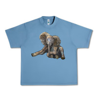 Pebble Blue Baby Elephant Urban Heavy Tee - LillyAllenDesigns