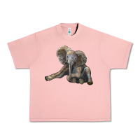 Salmon Baby Elephant Urban Heavy Tee - LillyAllenDesigns