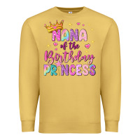 Antique Gold nana of the birthday princess Premium Sweatshirt - NancyCooperArtShop
