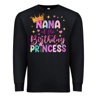 Black nana of the birthday princess Premium Sweatshirt - NancyCooperArtShop
