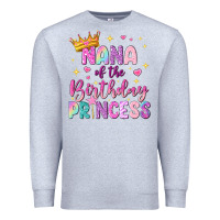 Heather Grey nana of the birthday princess Premium Sweatshirt - NancyCooperArtShop