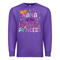 Purple nana of the birthday princess Premium Sweatshirt - NancyCooperArtShop