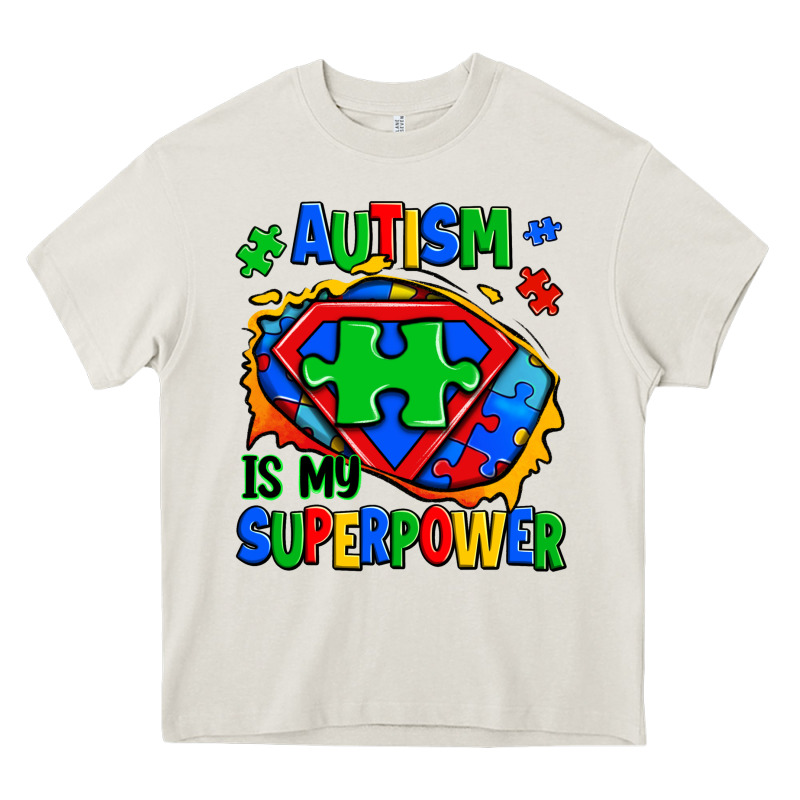 Autism Is My Superpower Ripped Shirt Heavy Core Tee by Zillion Design Studio | Teevron