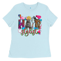 Baby Blue hairstylist Ladies Tee - Zillion Design Studio