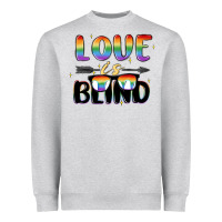Heather Grey love is blind Heavyweight Sweatshirt - MaliasSmallBusiness