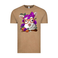 Vintage Coffee Cute baby lamb halloween Vintage Tee - Jasminsmagicworld