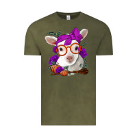 Vintage Olive Cute baby lamb halloween Vintage Tee - Jasminsmagicworld
