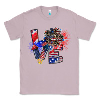 Lilac patriotic Love Classic Tee - CowhideDigitalArt