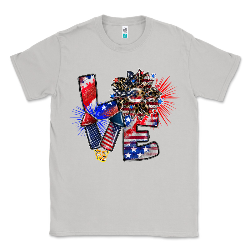 Patriotic Love Classic Tee by CowhideDigitalArt | Teevron