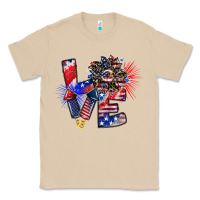 Mushroom patriotic Love Classic Tee - CowhideDigitalArt