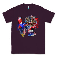 Plum patriotic Love Classic Tee - CowhideDigitalArt