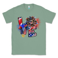 Sage patriotic Love Classic Tee - CowhideDigitalArt