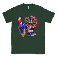 Sports Green patriotic Love Classic Tee - CowhideDigitalArt