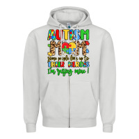 Dove Grey autism mom some people look up to their heroes Zipper Hoodie - LillyAllenDesigns