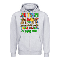Heather Grey autism mom some people look up to their heroes Zipper Hoodie - LillyAllenDesigns