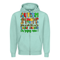 Seafoam autism mom some people look up to their heroes Zipper Hoodie - LillyAllenDesigns