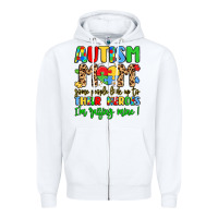 White autism mom some people look up to their heroes Zipper Hoodie - LillyAllenDesigns