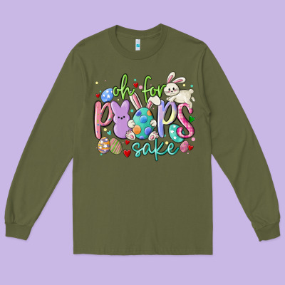 Oh For The Peeps Sake Long Sleeve Tee Designed By Maliassmallbusiness