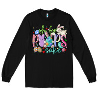 Black oh for the peeps sake Long Sleeve Tee - MaliasSmallBusiness