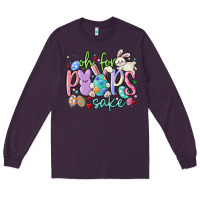 Plum oh for the peeps sake Long Sleeve Tee - MaliasSmallBusiness