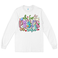 White oh for the peeps sake Long Sleeve Tee - MaliasSmallBusiness