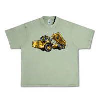Oil Green Articulated Hauler Urban Heavy Tee - LillyAllenDesigns