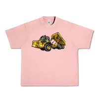 Salmon Articulated Hauler Urban Heavy Tee - LillyAllenDesigns