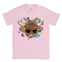 Bubblegum Pink autism awareness cow Classic Tee - MaliasSmallBusiness