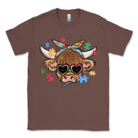 Chestnut autism awareness cow Classic Tee - MaliasSmallBusiness