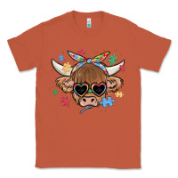 Copper autism awareness cow Classic Tee - MaliasSmallBusiness