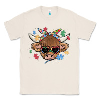 Natural autism awareness cow Classic Tee - MaliasSmallBusiness