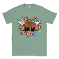 Sage autism awareness cow Classic Tee - MaliasSmallBusiness