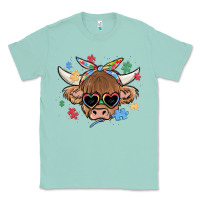 Seafoam autism awareness cow Classic Tee - MaliasSmallBusiness