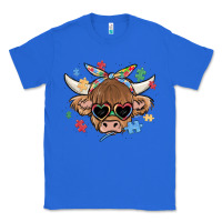 True Royal autism awareness cow Classic Tee - MaliasSmallBusiness