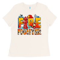 Bone firefighter Ladies Tee - Zillion Design Studio