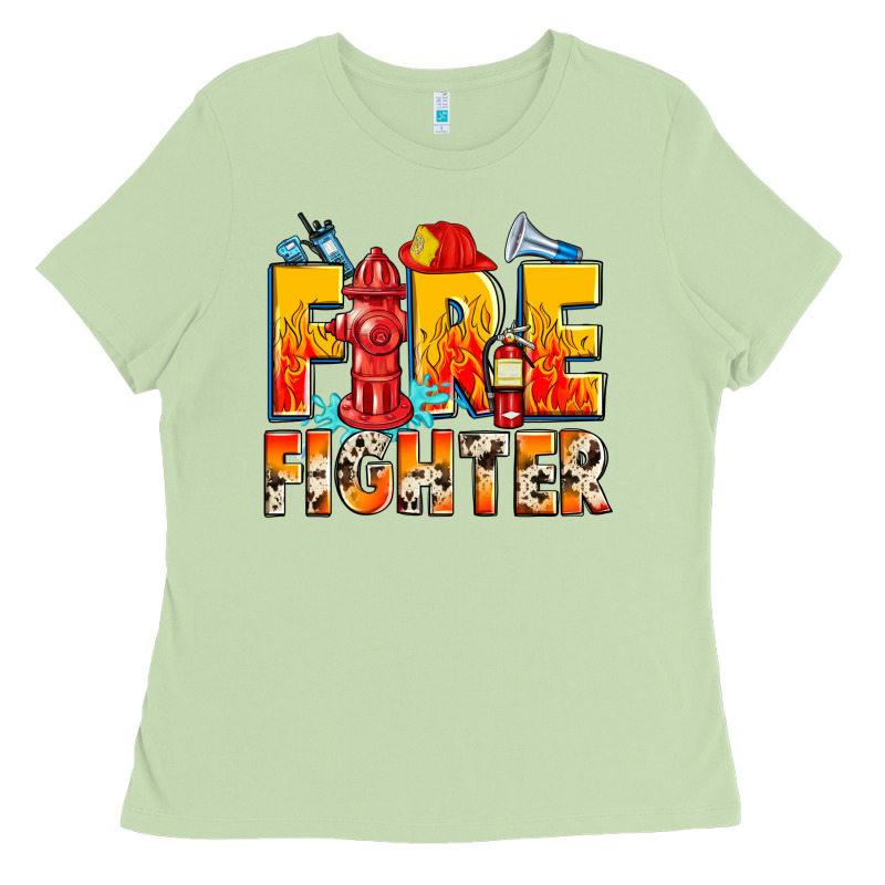 Firefighter Ladies Tee by Zillion Design Studio | Teevron